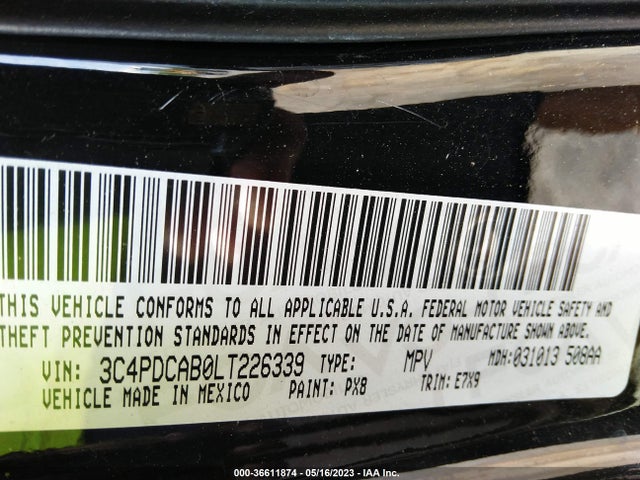 Dodge Journey Se Value 2020 3C4PDCAB0LT226339 Image 9