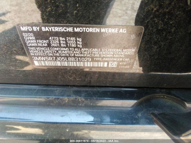 3MW5R7J05L8B31029 BMW 3 Series 330i Xdrive