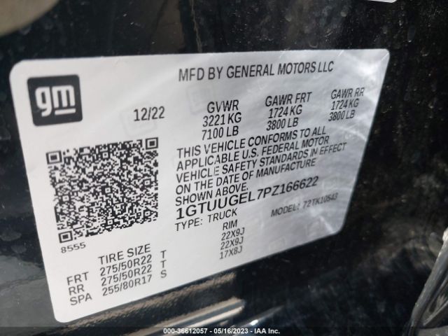 1GTUUGEL7PZ166622 GMC Sierra 1500 Denali