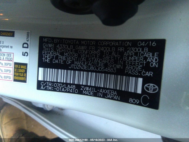 Toyota Prius V Two/five/three/four 2016 JTDZN3EU8GJ054883 Image 10