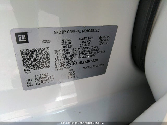 Chevrolet Tahoe Premier 2020 1GNSCCKC6LR297310 Image 11