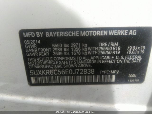 5UXKR6C56E0J72838 BMW X5 Xdrive50i