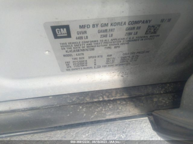 KL4CJESB7KB767299 Buick Encore Preferred