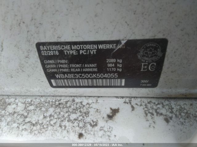 WBA8E3C50GK504055 BMW 3 Series 328i Xdrive