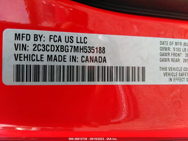 Dodge Charger Sxt 2021 2C3CDXBG7MH535188 Image 9