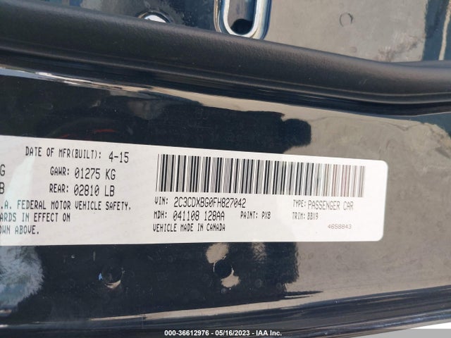 Dodge Charger Se 2015 2C3CDXBG0FH827042 Image 9