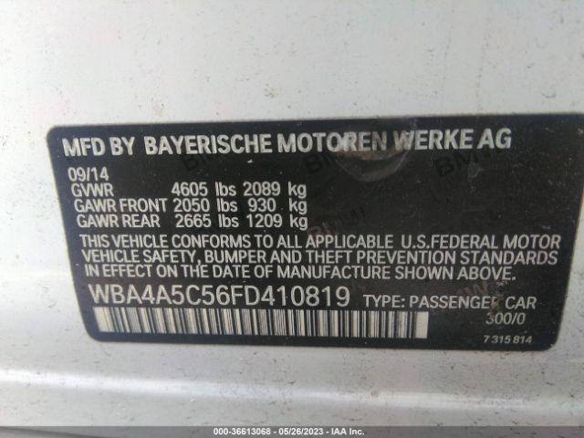 WBA4A5C56FD410819 BMW 4 Series 428i