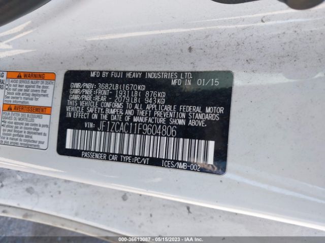 JF1ZCAC11F9604806 Subaru Brz Limited