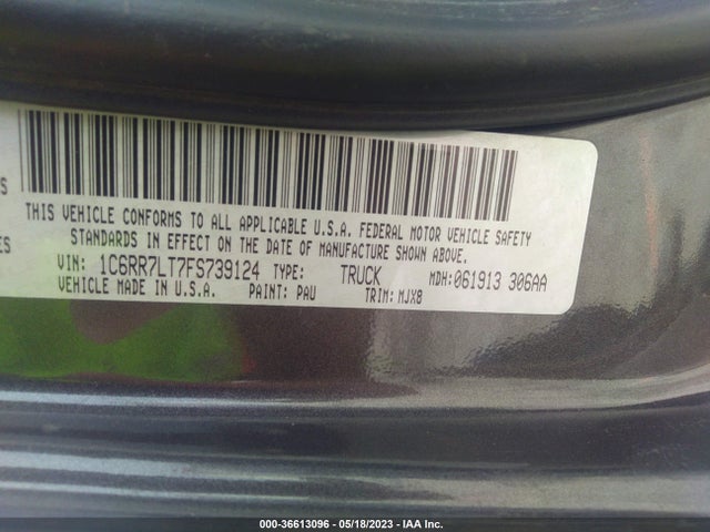 1C6RR7LT7FS739124 RAM 1500 Outdoorsman