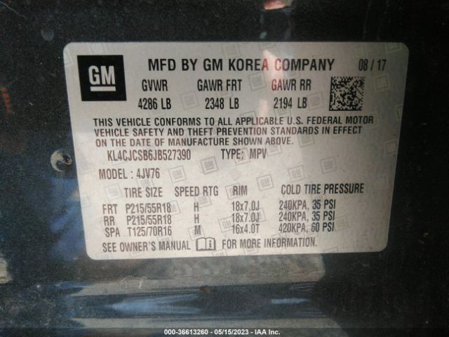 KL4CJCSB6JB527390 Buick Encore Essence