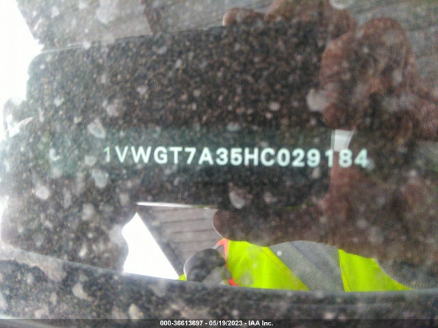 1VWGT7A35HC029184 Volkswagen Passat 1.8t Se W/technology