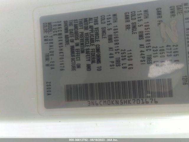 3N6CM0KN5HK701676 Nissan Nv200 Compact Cargo S