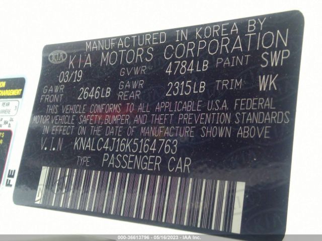 KNALC4J16K5164763 KIA Cadenza Technology