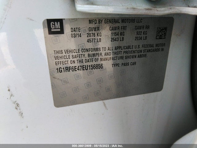 Chevrolet Volt 2014 1G1RF6E47EU156856 Image 9