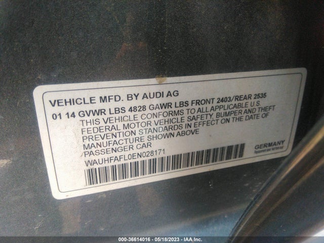 WAUHFAFL0EN028171 Audi A4 Premium Plus