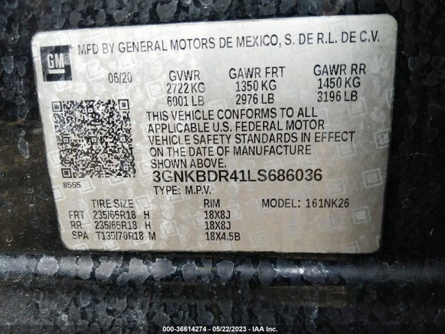 Chevrolet Blazer Fwd 3lt 2020 3GNKBDR41LS686036 Image 9