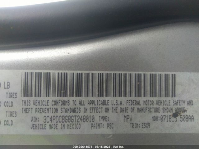 3C4PDCBG8GT248010 Dodge Journey Sxt