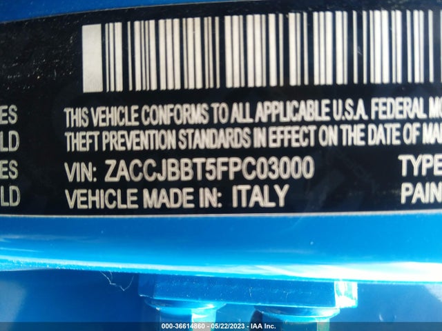 Jeep Renegade Latitude 2015 ZACCJBBT5FPC03000 Image 9