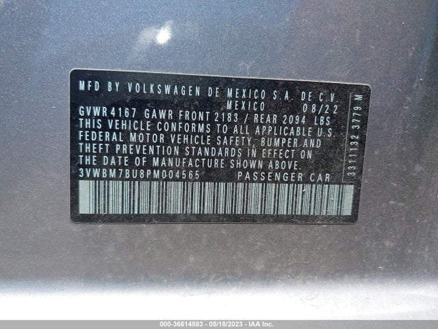 3VWBM7BU8PM004565 Volkswagen Jetta Sport