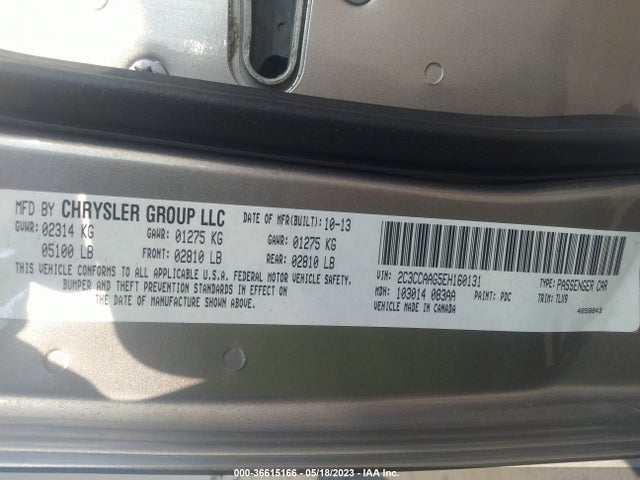 Chrysler 300 2014 2C3CCAAG5EH160131 Image 9