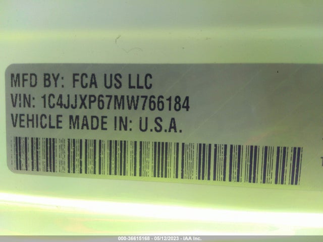 1C4JJXP67MW766184 Jeep Wrangler 4xe Unlimited Sahara