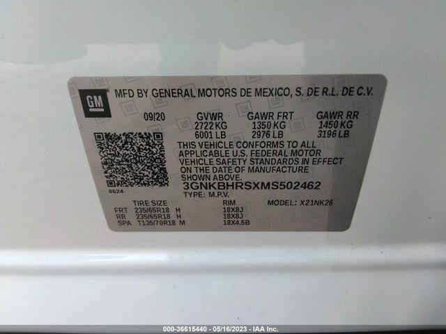Chevrolet Blazer Lt 2021 3GNKBHRSXMS502462 Image 9