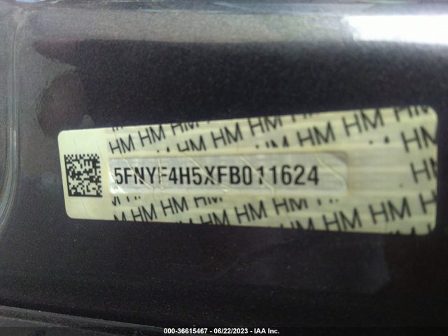 Honda Pilot Ex-l 2015 5FNYF4H5XFB011624 Image 16