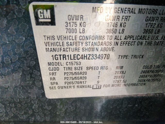 1GTR1LEC4HZ334970 GMC SIERRA 1500