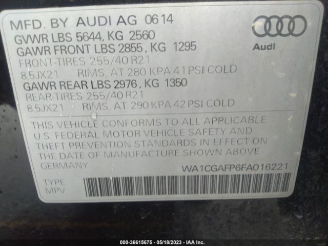 WA1CGAFP6FA016221 Audi Sq5 3.0t Premium Plus