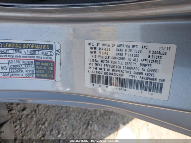 1HGCT2B06GA002189 Honda Accord Coupe Touring