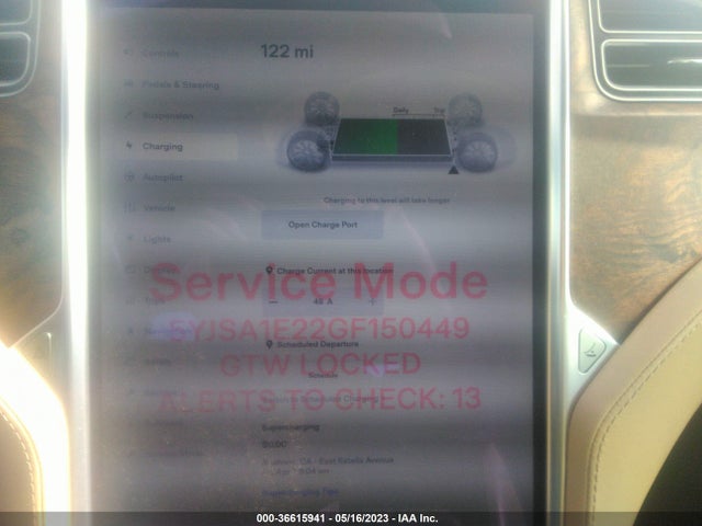 Tesla Model S 90d/70d/75d/60d/85d 2016 5YJSA1E22GF150449 Image 4