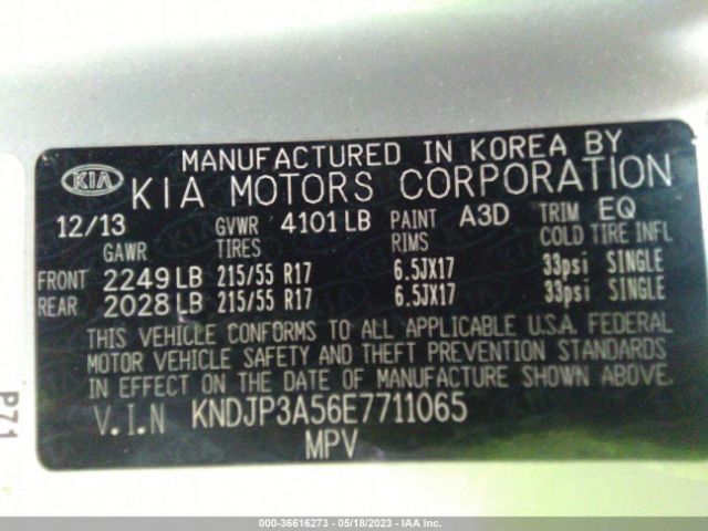 KNDJP3A56E7711065 KIA SOUL +