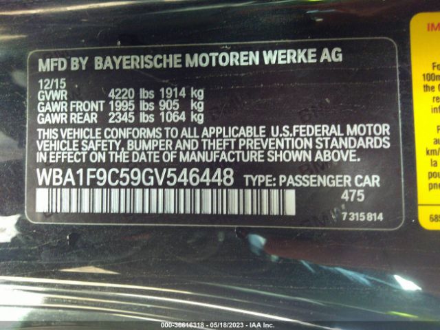 WBA1F9C59GV546448 BMW 2 Series 228i