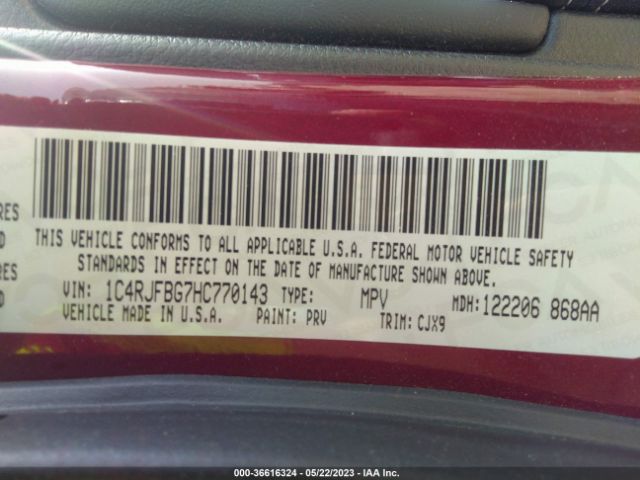1C4RJFBG7HC770143 Jeep Grand Cherokee Limited