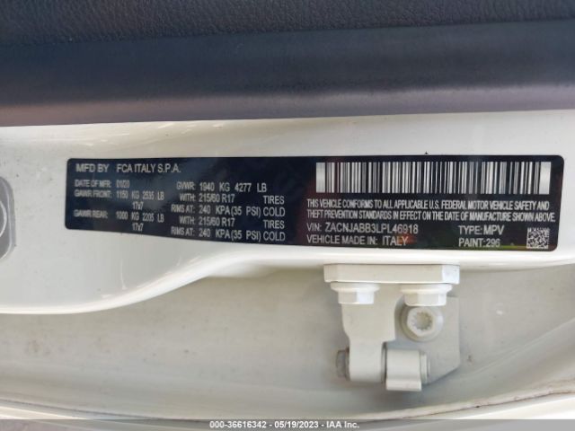 ZACNJABB3LPL46918 Jeep Renegade Latitude