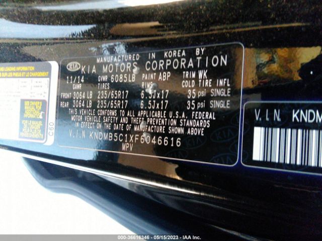 KNDMB5C1XF6046616 KIA SEDONA LX