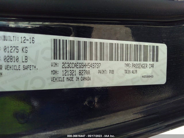 Chrysler 300 300c 2017 2C3CCAEG5HH549737 Image 9