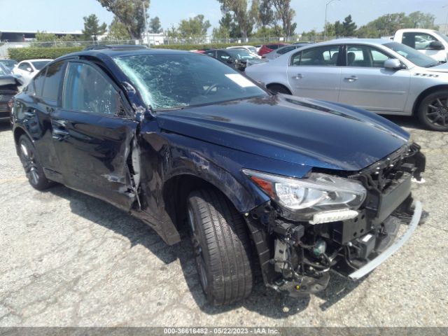 Infiniti Q50 Red Sport 400 2021 JN1FV7DR0MM880888 Image 1