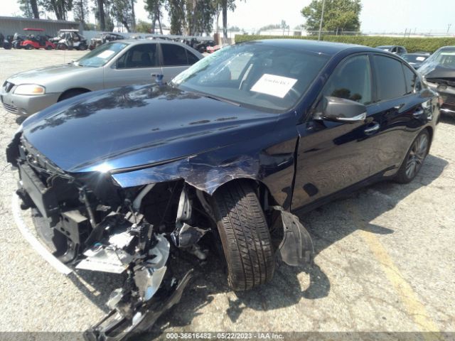 Infiniti Q50 Red Sport 400 2021 JN1FV7DR0MM880888 Image 2