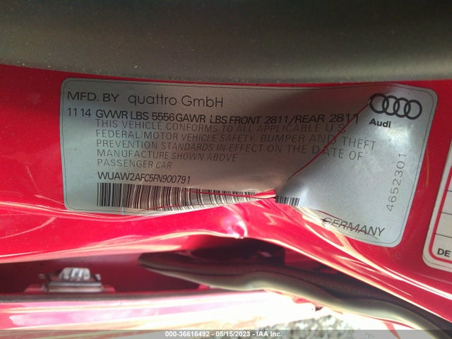 2015 Audi S7, VIN: WUAW2AFC5FN900791