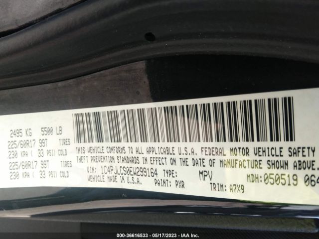 1C4PJLCS0EW299164 Jeep Cherokee Latitude