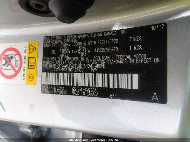 2T2BZMCA2HC123130 Lexus Rx Rx 350