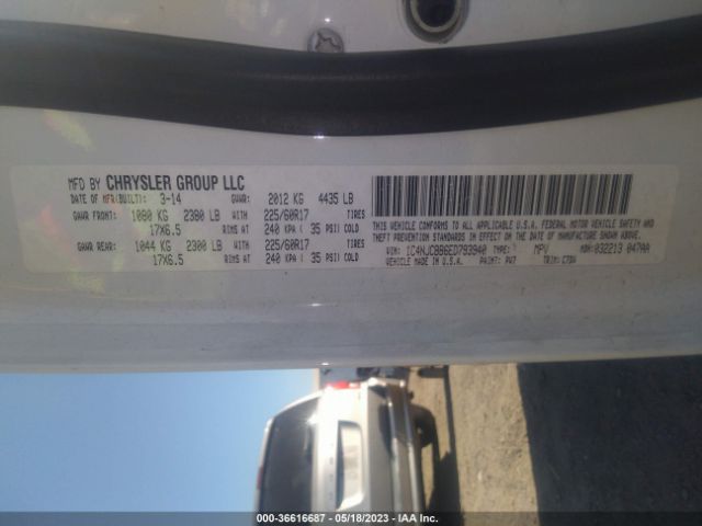 1C4NJCBB6ED793940 Jeep Compass Sport
