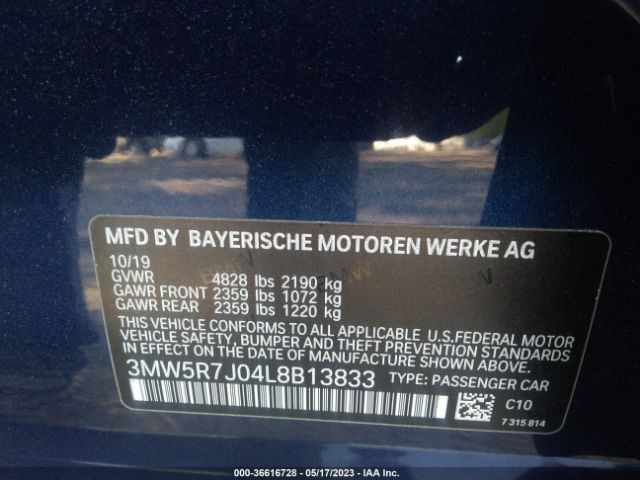 3MW5R7J04L8B13833 BMW 3 Series 330i Xdrive