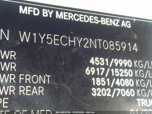W1Y5ECHY2NT085914 Mercedes-Benz SPRINTER CARGO VAN