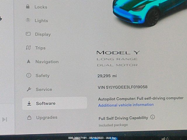 5YJYGDEE3LF019058 Tesla Model Y Long Range