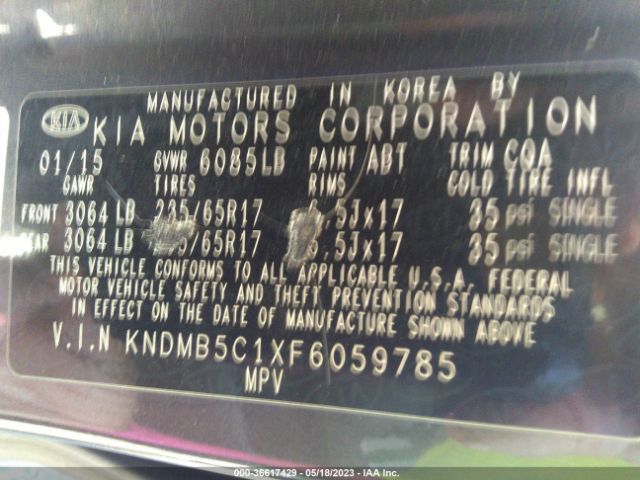 KNDMB5C1XF6059785 KIA SEDONA LX
