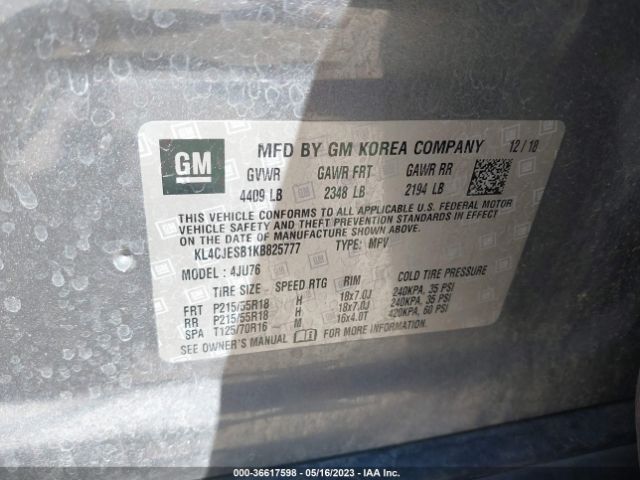 KL4CJESB1KB825777 Buick Encore Preferred