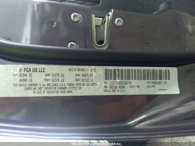 Dodge DART SXT 2016 1C3CDFBB9GD506730 Image 9