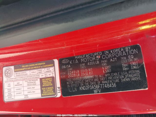 KNDJP3A56F7748456 KIA SOUL +